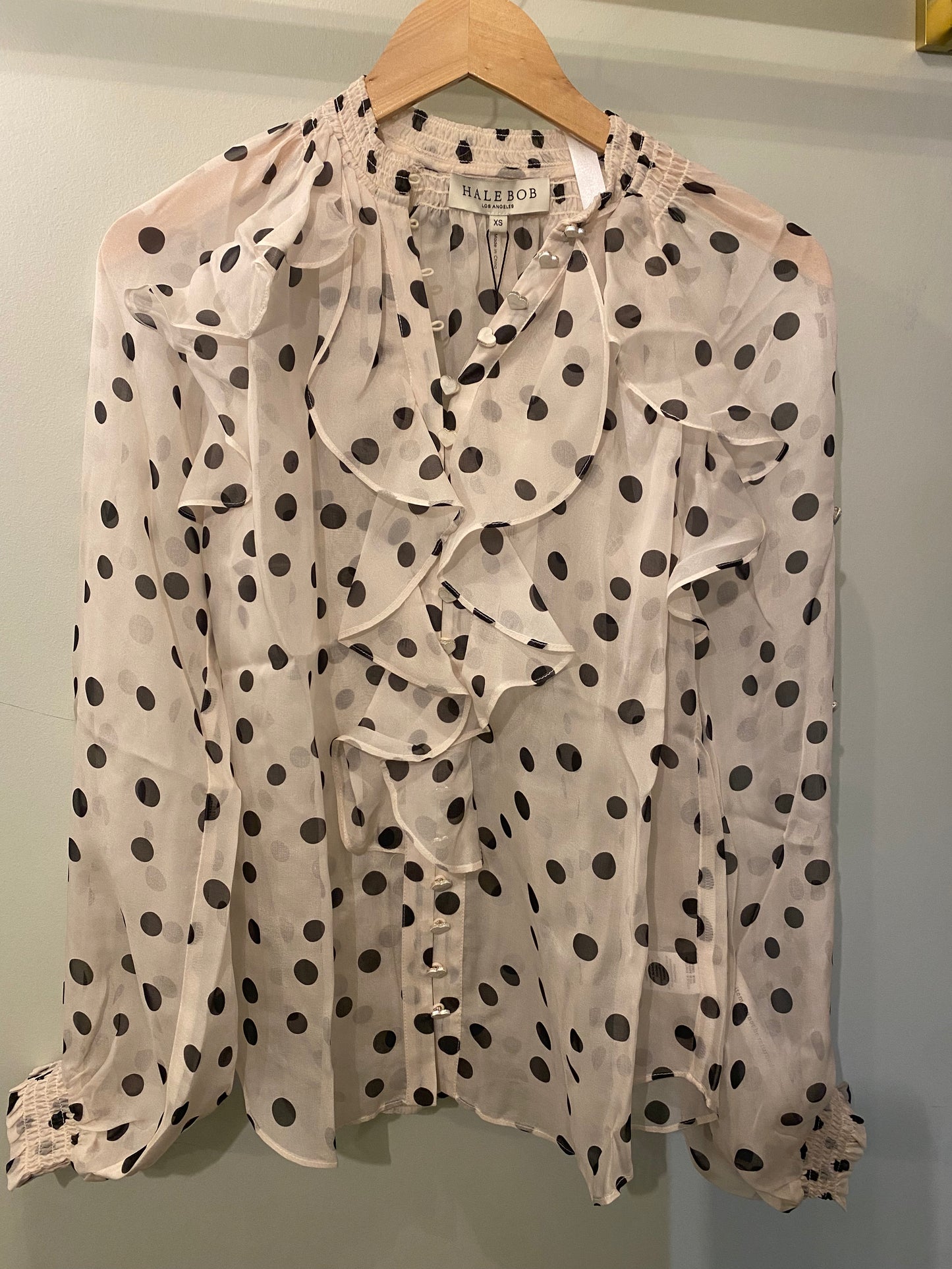 Hale Bob Jaylene Polka Dot Shirt