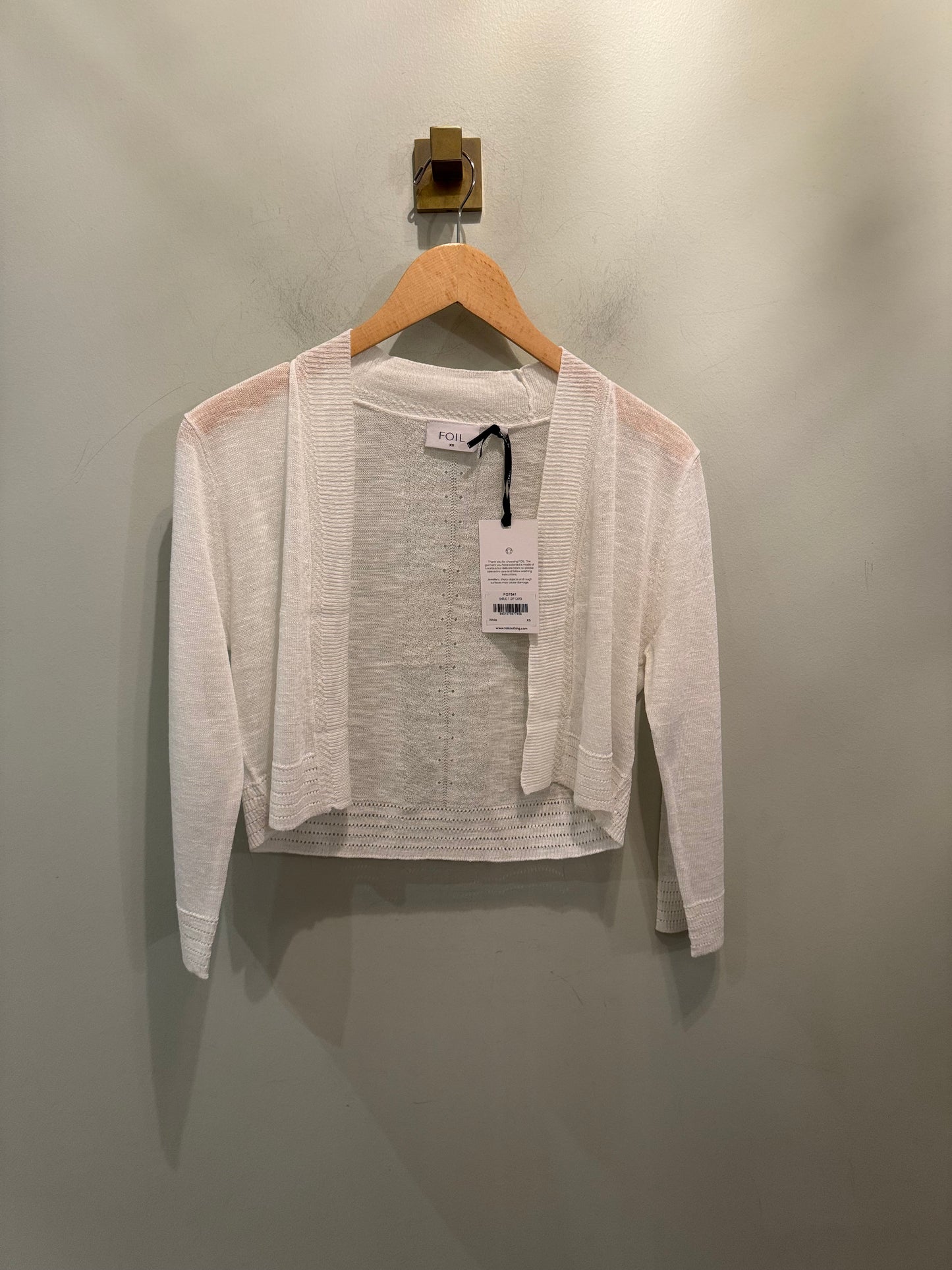 Foil Shrug It Off Cardigan