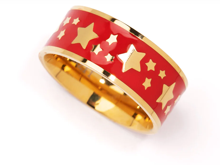 Zenzii Starry Night Enamel Banded Ring