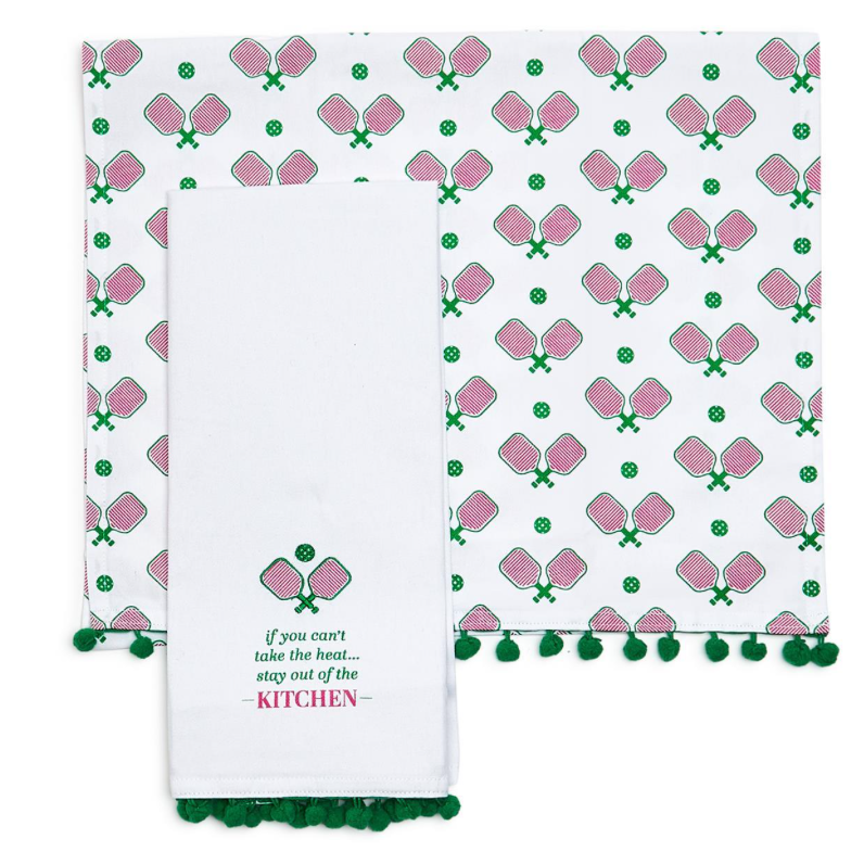 Two's Company Pickleball Dish Towels 2pk