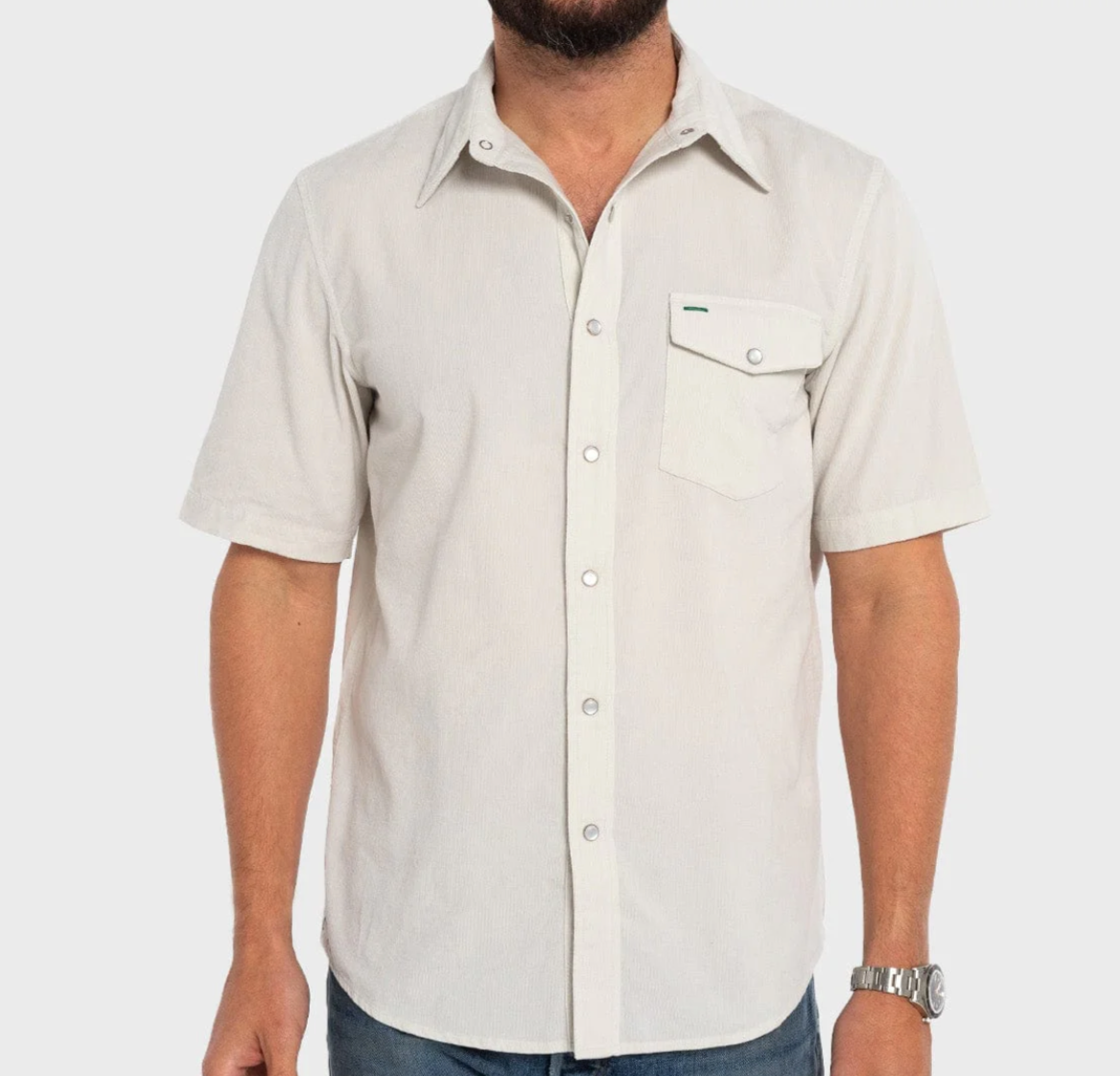 Criquet SS Corduroy Pearl Snap Shirt