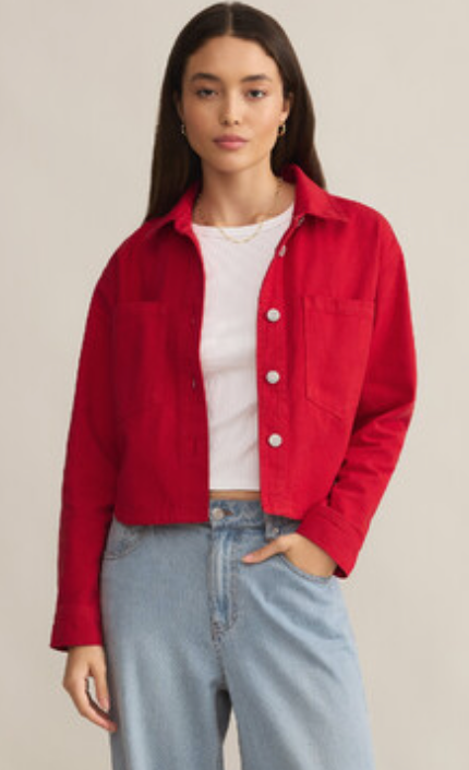 Z Supply All Day Cropped Denim Jacket