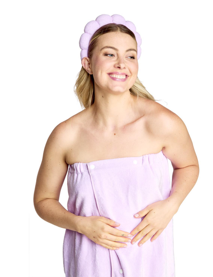 Two's Company Headband & Wrap Towel Set