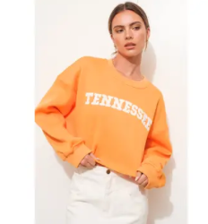 Pretty Garbage Cropped Collegiate Sweatshirt