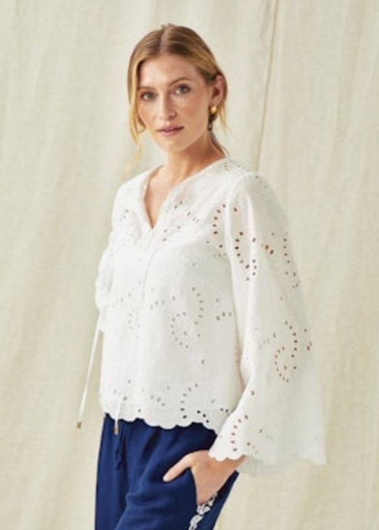 Cartolina Paige Eyelet L/S Shirt