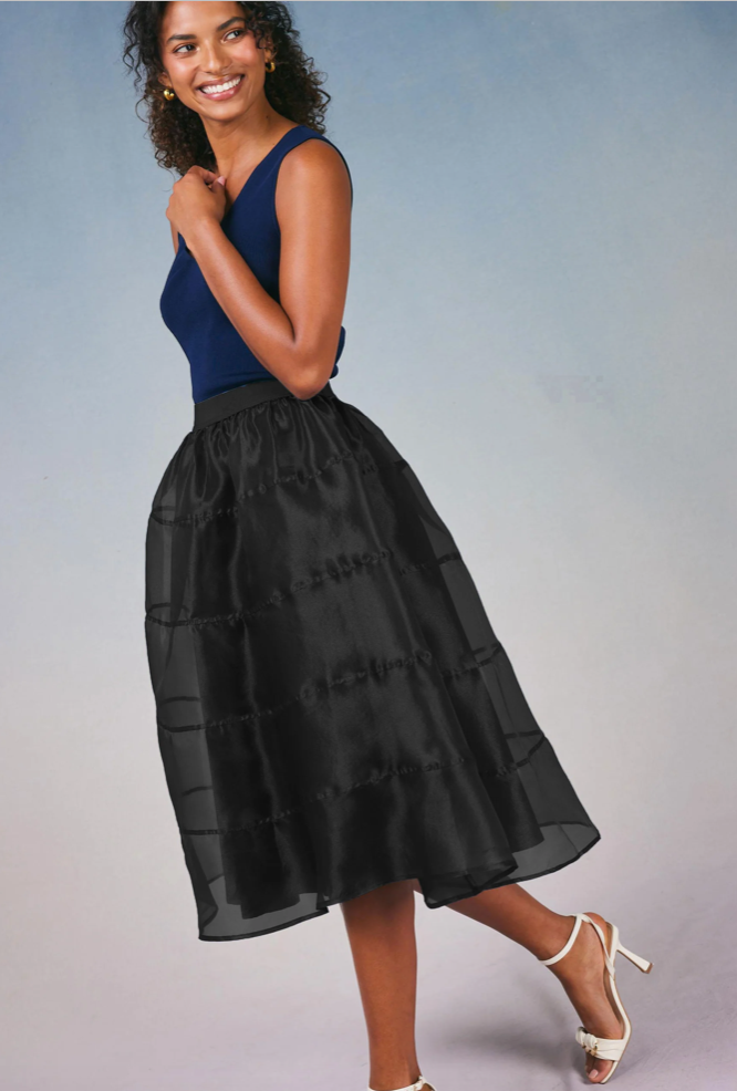 Current Air Lined Organza Skirt