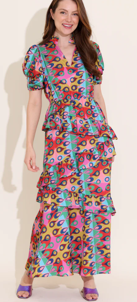 Alden Adair Erin Tiered Maxi Dress