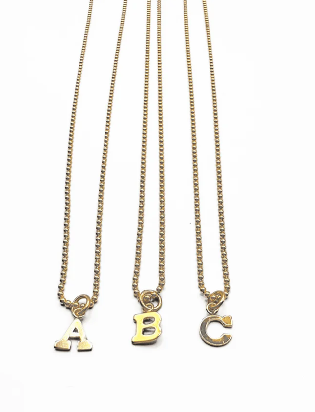 Erin Gray Initial Charm Necklace