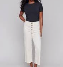 Charlie B Button Fly Crop Pant
