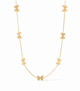 Julie Vos Butterfly Delicate Station Necklace