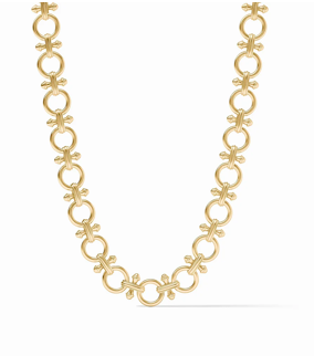 Bamboo Gold Link Necklace