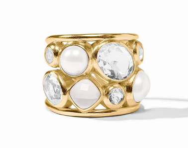 Julie Vos Kaleidoscope Iridescent Statement Ring