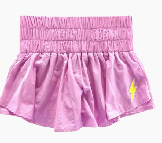 Little Olin Girls Gathered Mini Skort