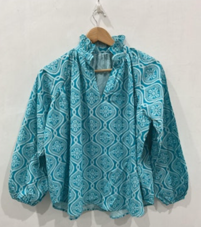 Marigold Ciella Split Neck Blouse