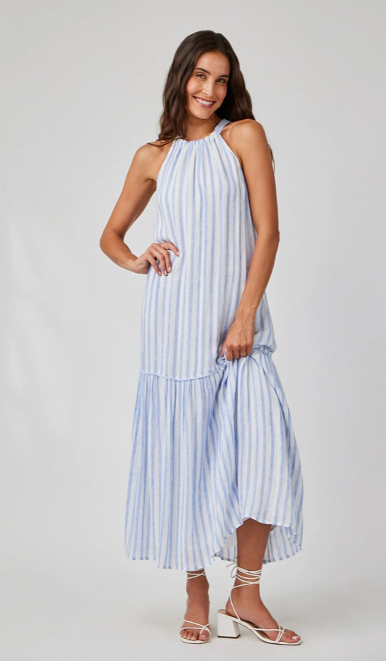 Bella Dahl Tiered Contrast Max Dress
