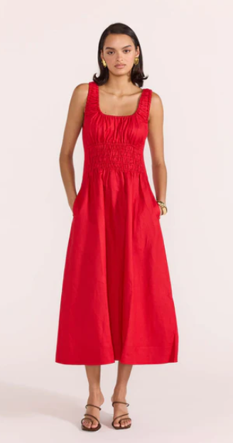 Staple The Label Amana Shirred Waist Dress