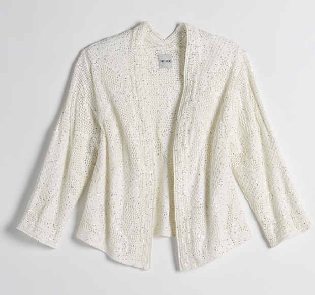 Nic+Zoe Subtle Sequin Cardigan