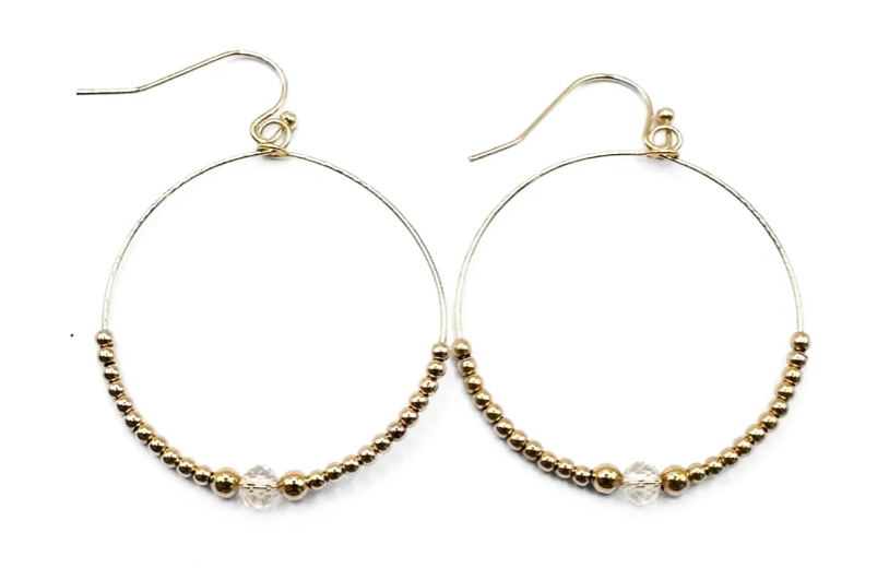 Erin Gray Crystal Collection Beaded Hoop
