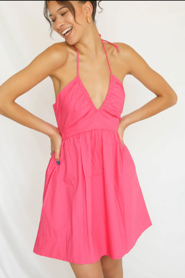 MINKPINK Celestia Halter Mini Dress