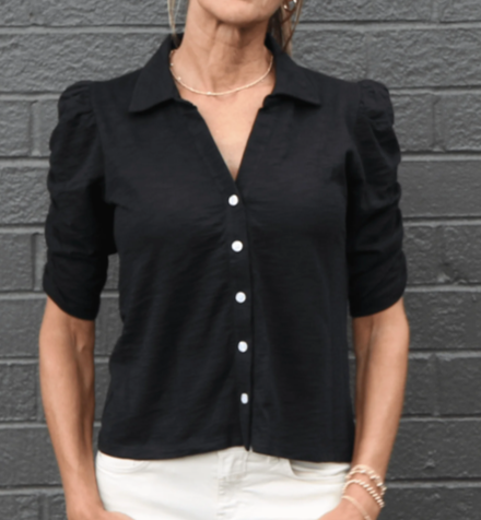 Erin Gray Grace Button-Up Tee