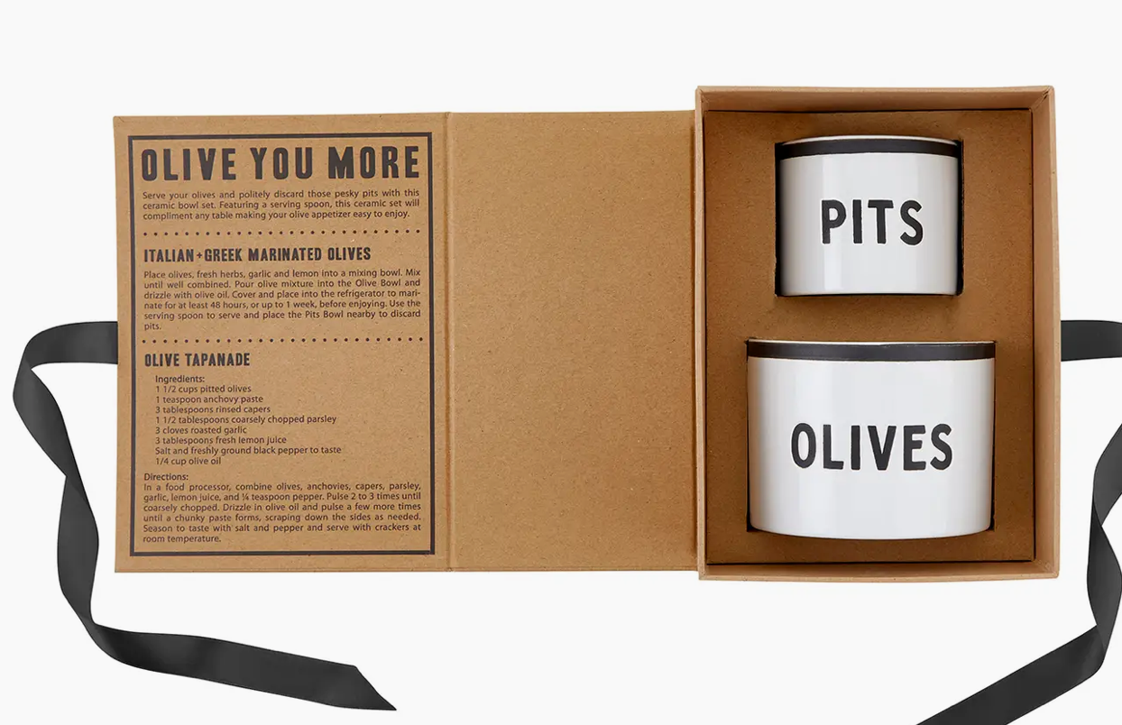 Santa Barbara Designs Olive+Pits Bowl Set