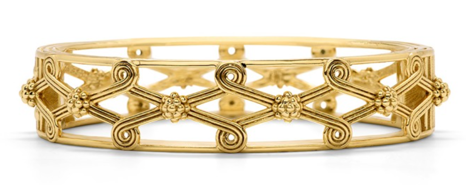 Capucine De Wulf Monique Lattice Hinged Bangle