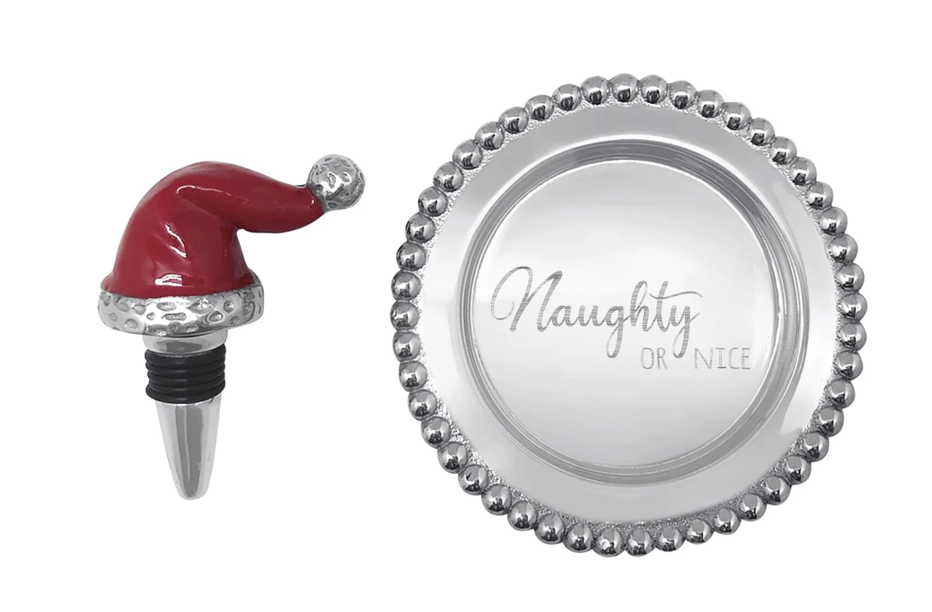 Mariposa Santa Hat Stopper & Wine Plate Gift Set