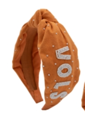 Capri Designs Collegiate Beaded Top Knot Headband