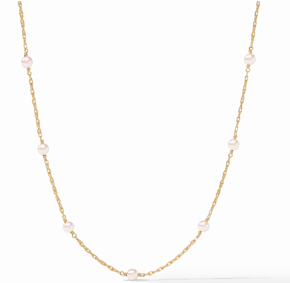 Julie Vos The Pink Delicate Station Necklace