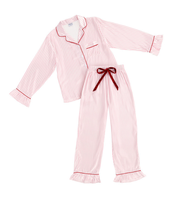 Bella Il Fiori Satin LS Shirt Pant Pajama Set