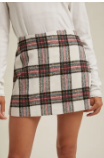 Wishlist Brushed Plaid Mini Skirt