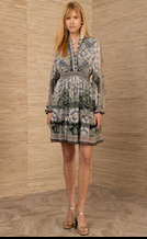 Hale Bob Eleanora LS Chiffon Dress