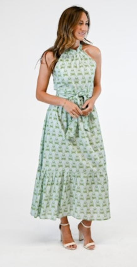 Victoria Dunn Sweet Pea Halter Maxi