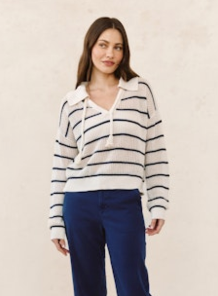 Bella Dahl Tassel Tie Knit Sweater