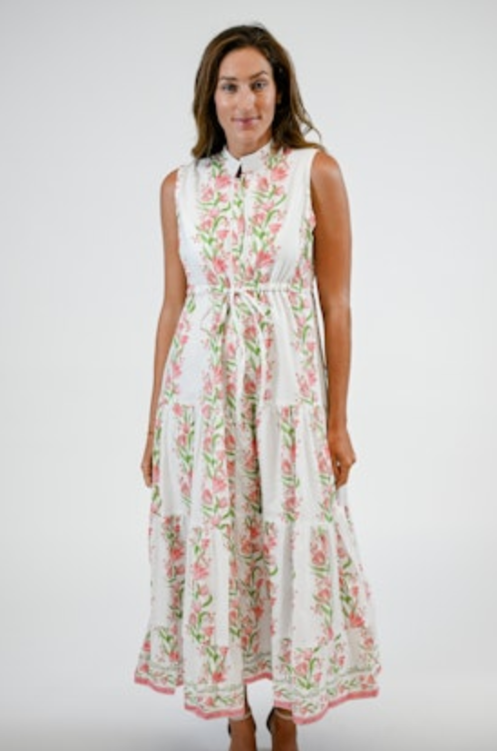 Victoria Dunn Sleeveless Magnolia Flutter Dress