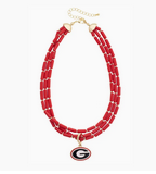 CANVAS Style Multi Strand Logo Necklace