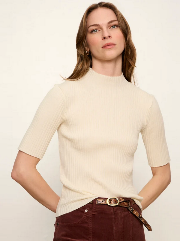 Sanctuary High Neck Ribbed Top