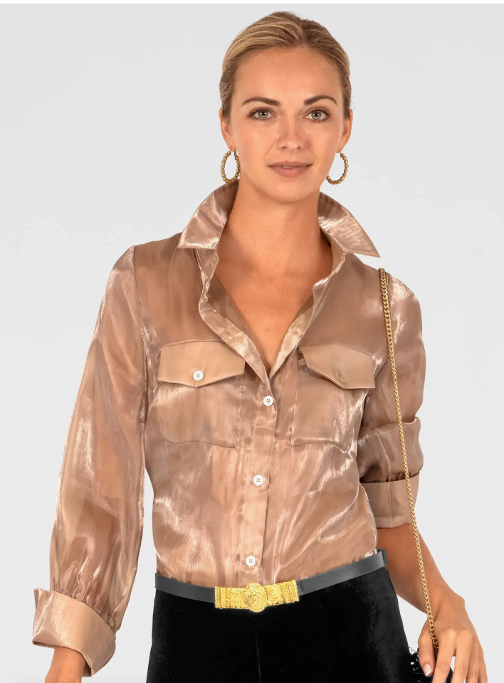 Gretchen Scott Shine On Silver Moon Top