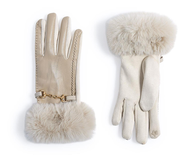 Two's Company Fur Glove w Bit