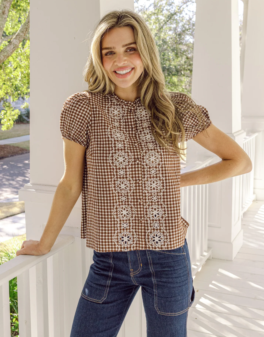 Sail To Sable Button Front Top
