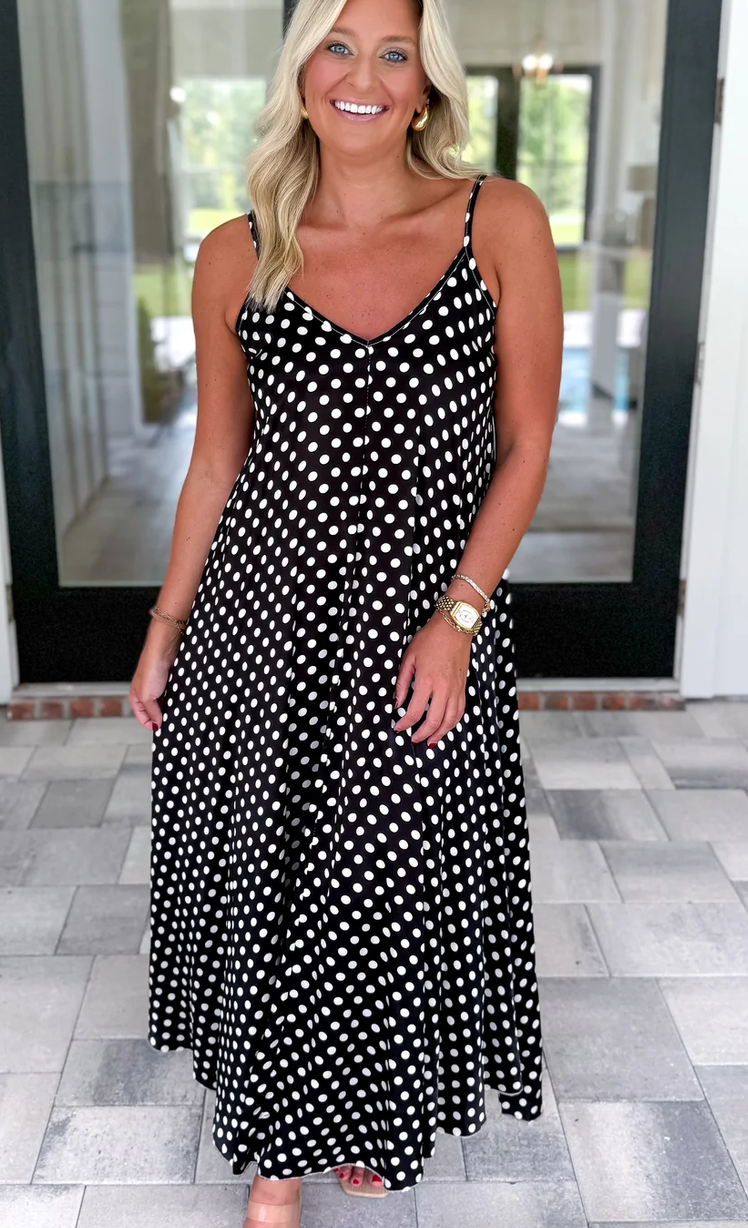Milio Milano Polkadot Slip Dress
