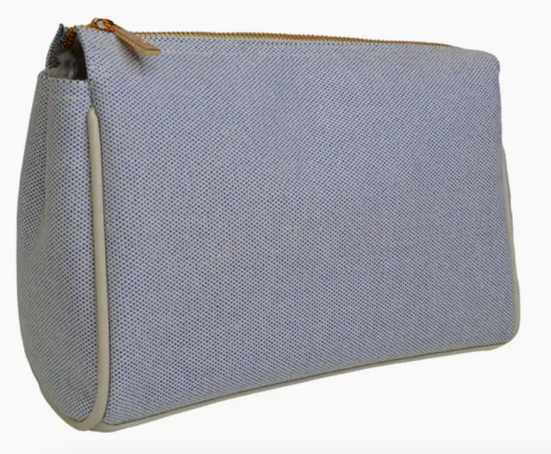 TRVL Luxe Linen Medium Voyage Zipper Bag