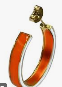 Color Shout Enamel Hoop Earrings