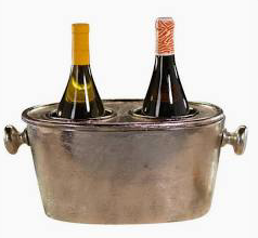 Zodax Aluminum Two Bottle Wine Holder