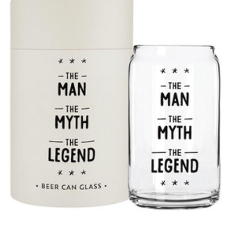 Santa Barbara Design Beer Can Glass