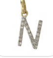 Erin Gray Gold & Diamond Initial Necklace