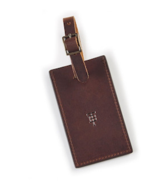 Tom Beckbe Leather Luggage Tag