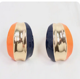 Caroline Hill Penney Dual Color Hoop Earrings