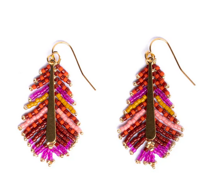 Mayana Gilded Feather Earrings