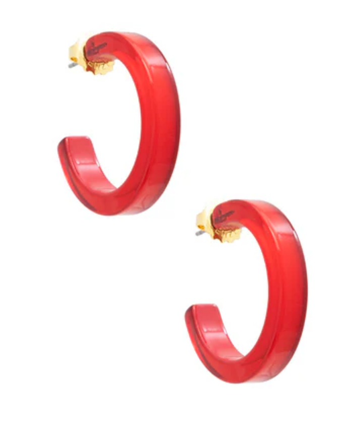 ZENZII Daphne Small Resin Hoop Earrings